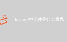laravel中间件是什么意思