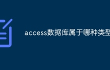 access数据库属于哪种类型