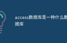 access数据库是一种什么数据库