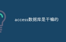 access数据库是干嘛的