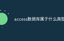 access数据库属于什么类型