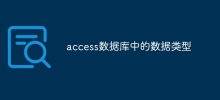 access資料庫中的資料類型