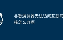 谷歌游览器无法访问互联网连接怎么办啊