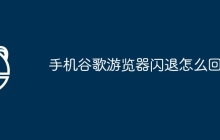 手机谷歌游览器闪退怎么回事