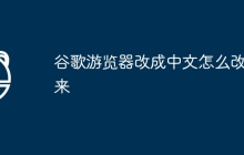 谷歌游览器改成中文怎么改回来