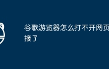 谷歌游览器怎么打不开网页链接了