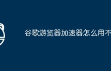 谷歌游览器加速器怎么用不了
