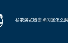 谷歌游览器安卓闪退怎么解决