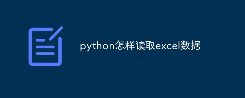 How to read excel data in python