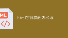 HTMLのフォントの色を変更する方法