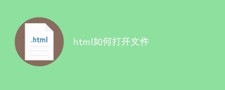 How to open a file in html