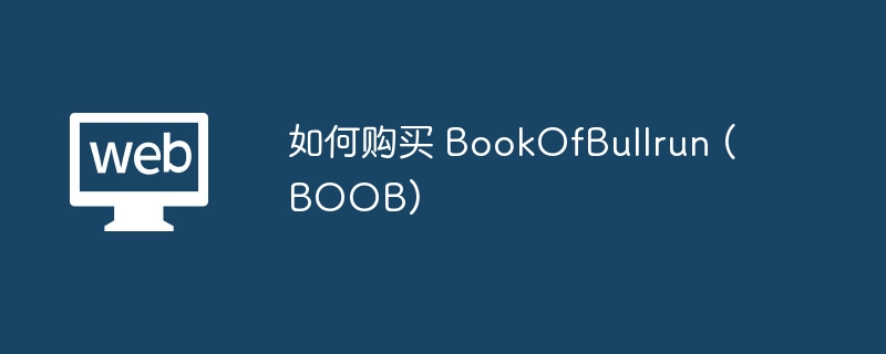 Comment acheter BookOfBullrun (BOOB)