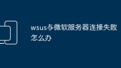 wsus与微软服务器连接失败怎么办