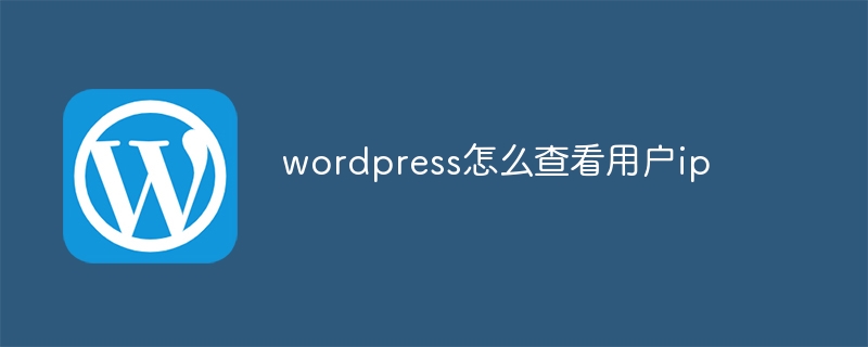 wordpress怎麼查看用戶ip