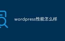 wordpress性能怎么样