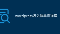 So erstellen Sie Einzelseitendetails in WordPress