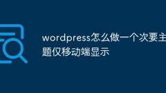 So erstellen Sie ein sekund?res Theme in WordPress, das nur auf mobilen Endger?ten angezeigt wird