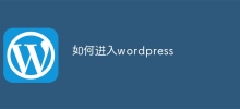 如何進入wordpress