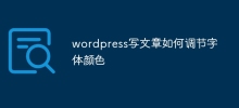 wordpress寫文章如何調整字體顏色