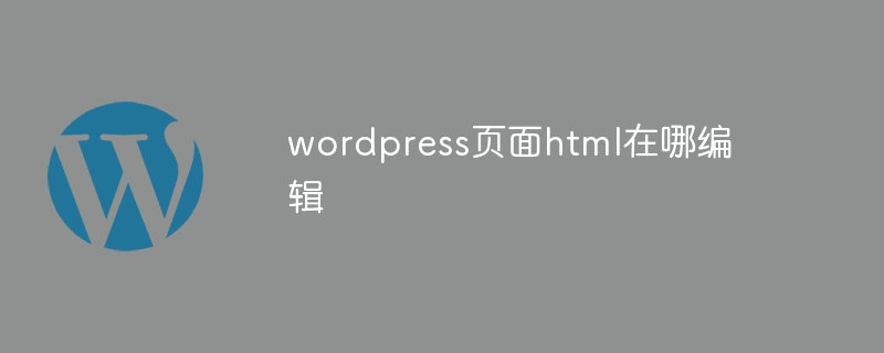 WordPress 페이지 HTML을 편집하는 위치