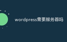 wordpress需要服务器吗