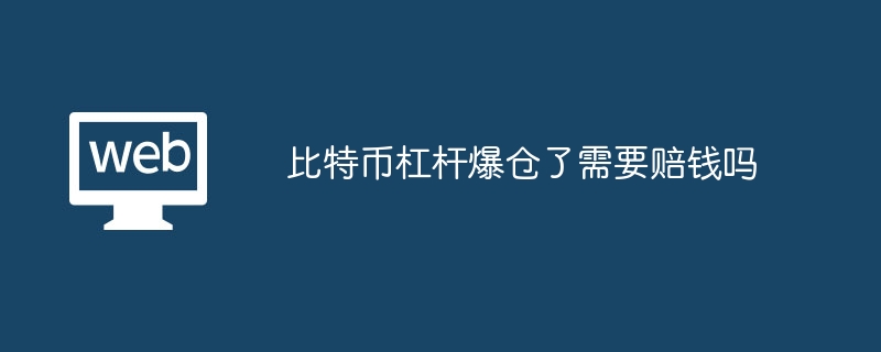 比特币杠杆爆仓了需要赔钱吗