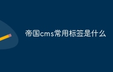 帝国cms常用标签是什么