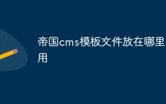 Où puis-je placer le fichier modèle empire cms pour une utilisation facile ?