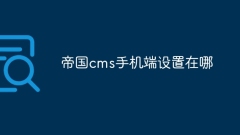 Di manakah tetapan terminal mudah alih Empire CMS?