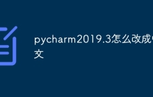 pycharm2019.3怎么改成中文