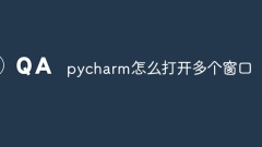 How to open multiple windows in pycharm