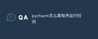 pycharm怎么看程序运行时间