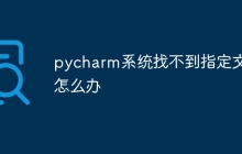 pycharm系统找不到指定文件怎么办