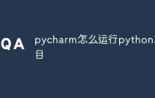 pycharm怎么运行python项目