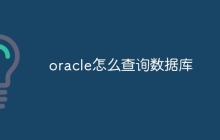 oracle怎么查询数据库