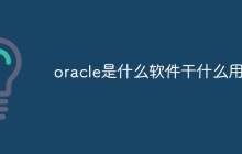 oracle是什么软件干什么用的