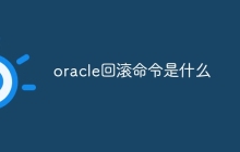 oracle回滚命令是什么