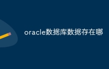 oracle数据库数据存在哪