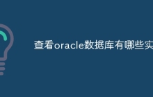查看oracle数据库有哪些实例