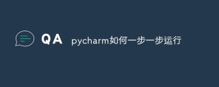 pycharm如何一步一步运行