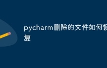 pycharm删除的文件如何恢复