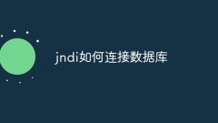 How to connect jndi to database