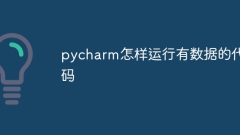 데이터로 pycharm 코드를 실행하는 방법