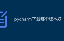 pycharm下载哪个版本好