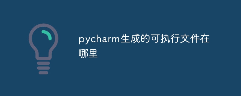 pycharm生成的可执行文件在哪里