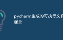 pycharm生成的可执行文件在哪里