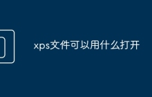 xps文件可以用什么打开