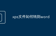 xps文件如何转到word