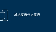 ドメイン名の逆引きとはどういう意味ですか?