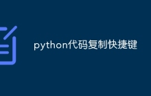 python代码复制快捷键